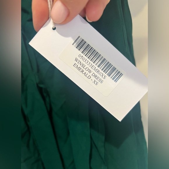 Reformation Emerald Green Winslow Wrap Maxi Dress XS NWT - Picture 7 of 11